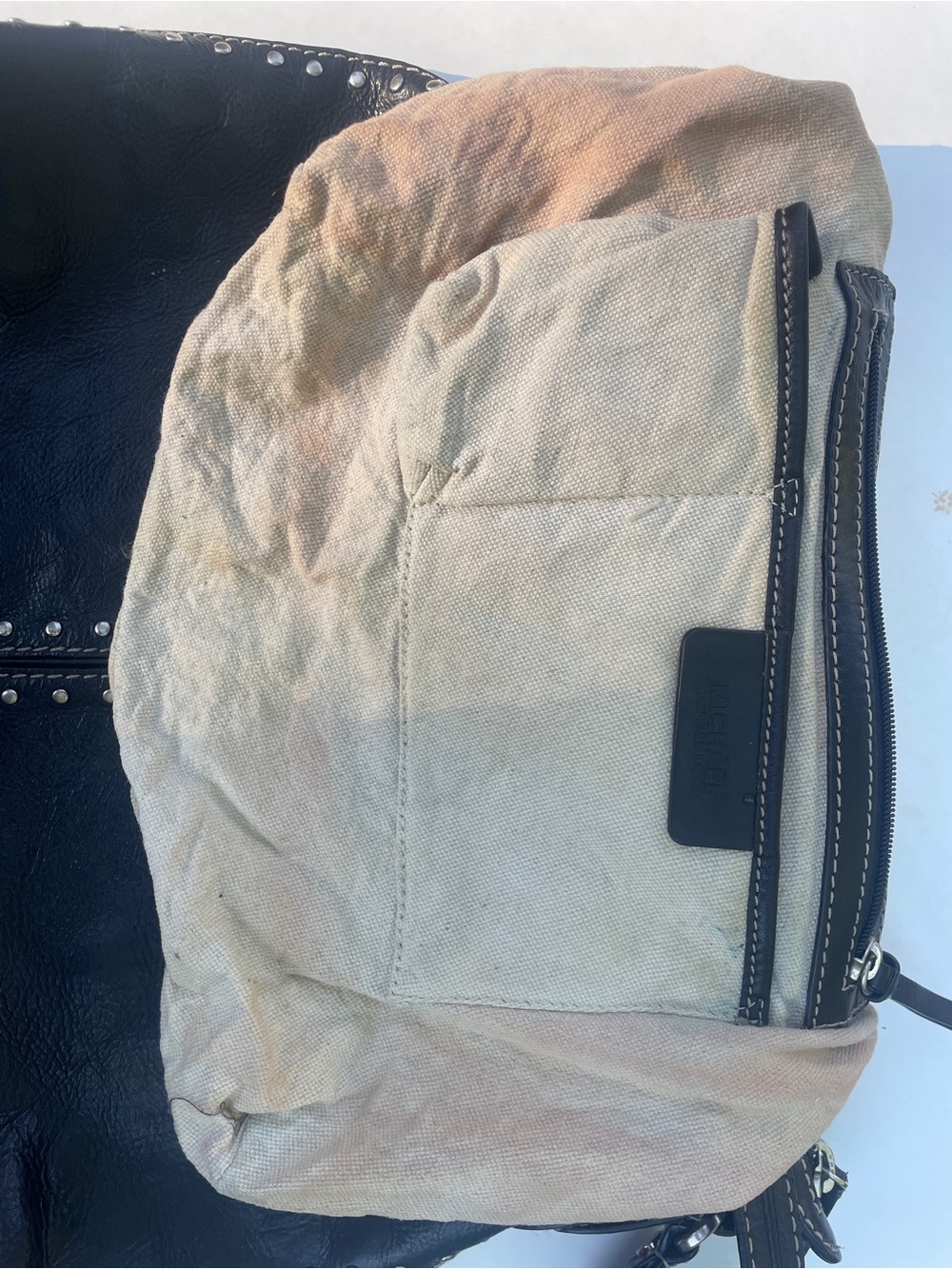 Vtg Michael kors Astor large leather hobo bag. - Picture 8 of 9